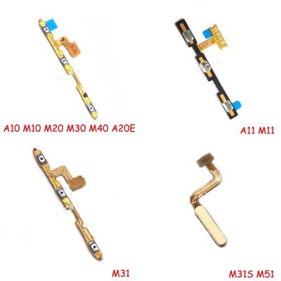 China Replace Damaged Phone Parts Power ON OFF Volume Down Side Key Flex Cable For Samsung Galaxy A10 M10 M20 M30 M40 A20E A11 M11 M31 M31S M51 Button Switch for sale