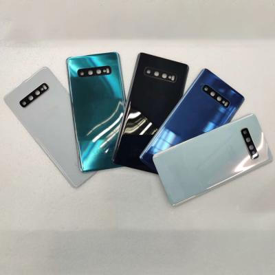 China Back Cover Glass Door Battery Back Glass Housing Case For Samsung S10 Back Rear Housing Case With Lens for sale