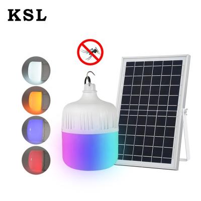 China 150w 200w 300w Usb Garden Outdoor Mosquito Charging Solar Bulb Insect Zapper Zapper for sale