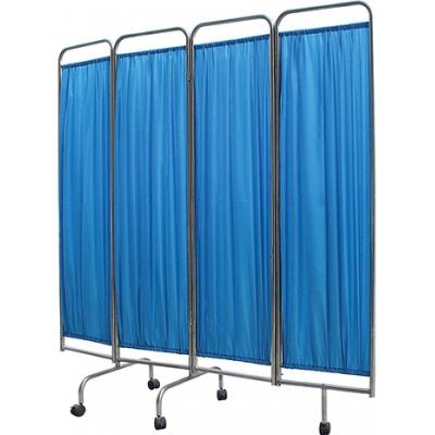 China Bed Screen MN-PF001 CE&ISO Folding Medical Stainless Steel Bedside Ward Curtain Hospital Screen OEM for sale