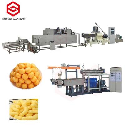 China food & Beverage Factory Food & Beverage Factory Cheese Ball Corn Puff Extruder Machine High Quality Low Price for sale