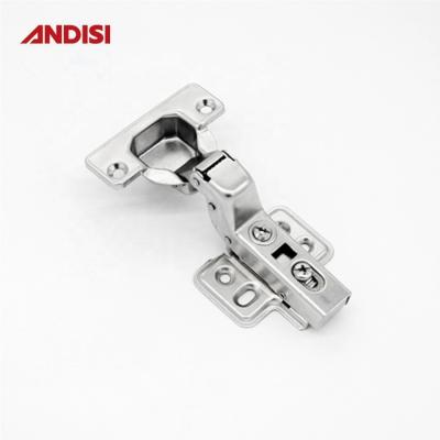 China Kitchen Cabinet Door Hinges Half Inch Overlay Clip On Soft Close Hydraulic by ANDISI for sale