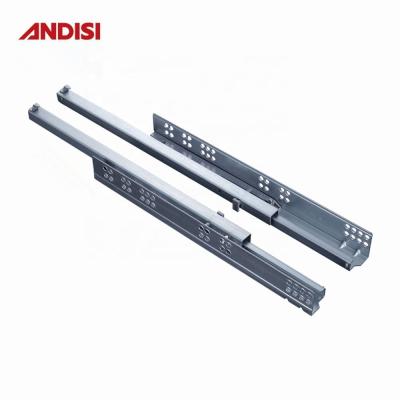 China Furniture Cold Rolled Steel Under Mount Telescopic Drawer Channel Slides Rail 500mm for sale