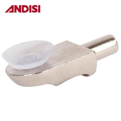 China Zinc Alloy 6mm Shelf Support Peg for Glass Clamp Bracket Other Furniture Hardware for sale