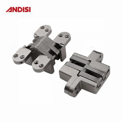 China Zinc Alloy Pivot Hidden Butt Cross Tipo Especial Eje Invisible para el mercado de muebles en venta