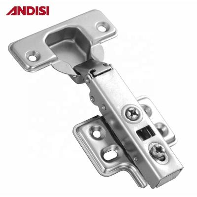 China Self Closing Hydraulic Door Hinge Half Overlay Panel Size k 3-7mm Soft Close Hinge for sale