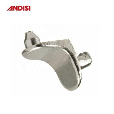 China Zinc Alloy Cabinet Shelf Support Clip with Nickel Plated Finish and Y Mail Packing for sale