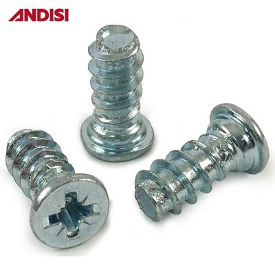 China Pozi Drive Confirmat tornillo M6 contra cabeza hundida Euro tornillo 13 mm para el montaje de muebles en venta