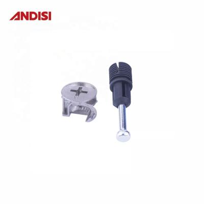 China Steel and Plastic Assembly Dowel Cam Bolt Lock M8 Furniture Cam Quick Connect Bolts for sale