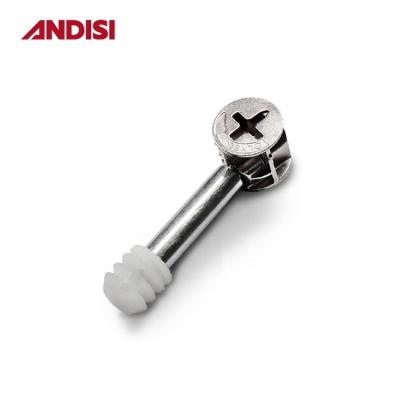 China Wood Cabinet Connecting Fitting Cam Bolt and Transparent Nylon Nut Dowel Screws Cam Lock for sale