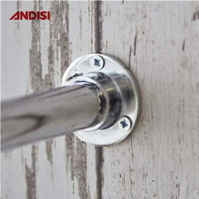 Cina Arredamento Hardware Armadio Flanche di palo per abbigliamento Ferrovia End Bracket Closet Rod in vendita