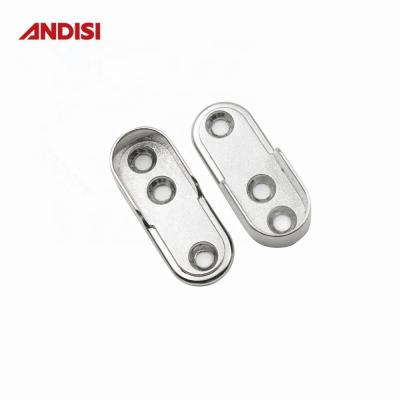 China Cinturón moderno de aleación de zinc oval Rayo de armario Ropa colgante de tren soporte de tubo de soporte para armario en venta