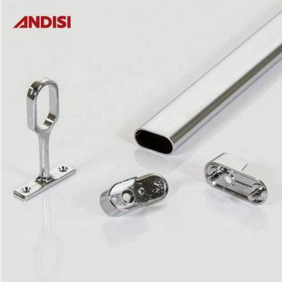 China Sturdy Oval End Support for Wardrobe Hanging Rods Other Furniture Hardware Wholesaler for sale