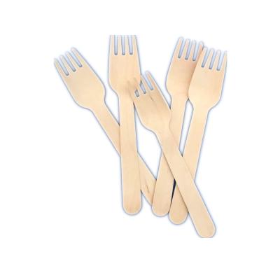 China Stocked Biodegradable Disposable Wooden Fork Knife Spoon for sale