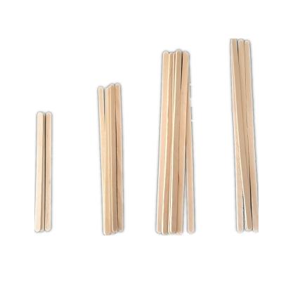 China Slim Sustainable Disposable Birch Wooden Coffee Stirrer for sale