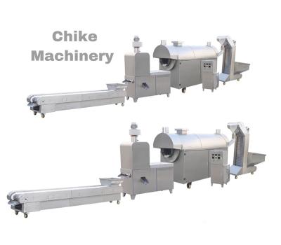 China Food Industry Best Price Electromagnetic Mixed Small Roasting Production Line for sale