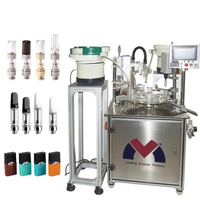 China LM-C1200 Automatic Thick Beverage Oil Cartridge CBD THC Filling And Capping Machine for sale