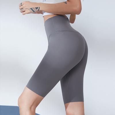 China New Fitness Yoga Workout Short Leggings Women Gym Running Shorts Breathable Seamless Soft Soft Yoga Shorts Custom Made for sale