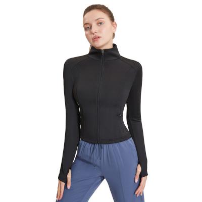 China Breathable Women Long Sleeve Gym Yoga Sports Jacket for sale