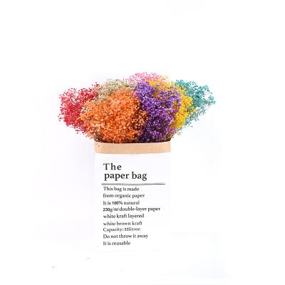 China Popular Instagram Natural Touch Dried Flower Dried Gypsophila Babysbreath Preserved Natural Touch Dried Flower for sale