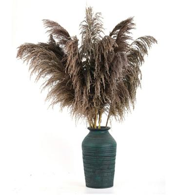 China Europe Decorative Flower Blue Christmas Tree Home Decoration Dried Pampas Grass for sale