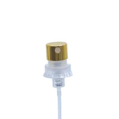 China Non Spill Crimpless 15mm Hold Aluminum Fine Mist Sprayer Pump With Big Collar for sale