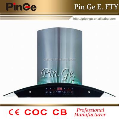 China Wall Mounted Car Range Hood / Cooker Hood For Kitchen 90CM PG06H-90 Touch Screen for sale