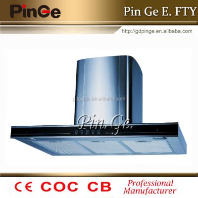 China Hotel range wall mounted hood/T shape cooker hood for sale