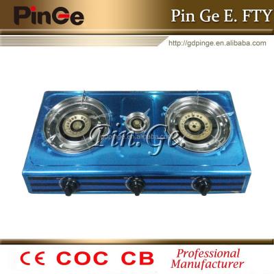 China Hot selling hotel ss top3 burners gas stoveJHL.3-T016 for sale