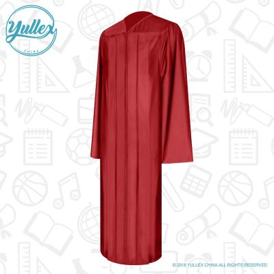 China Factory Wholesale Cheap Shiny Red Graduation Dress Classic for sale