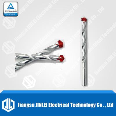 China Wood Drilling 40 Cr Steel Tungsten Carbide Tipped Red Color Masonry Drill Bits For Concrete Drilling for sale