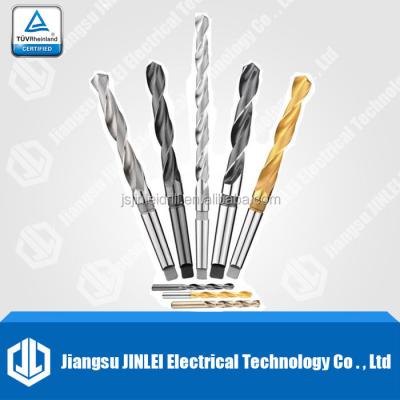 China Metal drilling for stainless steel 345 din hss drill bit with taper shank german drill bit for sale