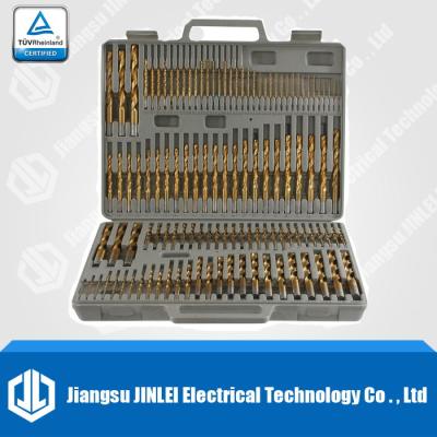 China 115pcs Titanium Metal Twin Drill Bits Set With Index Case for sale