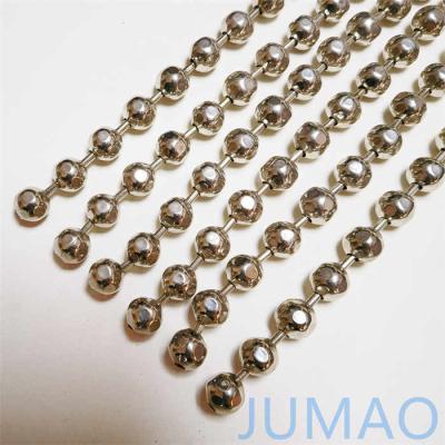 China Chromed Faced Metal Bead Ball Curtains Interior Decoration Room Dividers for sale