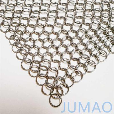 China OEM Interior Ring Mesh Curtain Chainmail Fireplace Curtain for sale