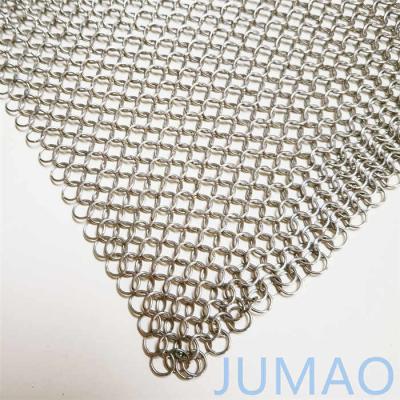 China Stainless Steel Ring Mesh Chainmail Curtain For Architecture Shower for sale