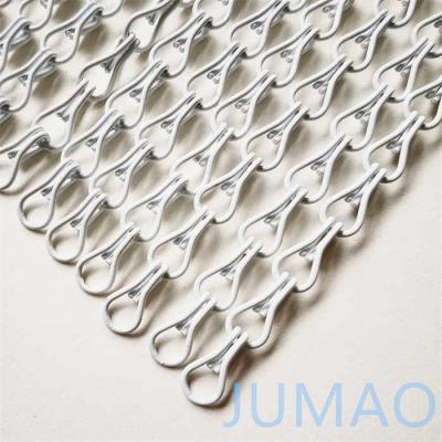 China Architectural Metal Chain Link Screen Curtain Walls For Door White for sale