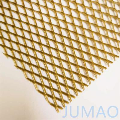 China Fluorocarbon Coating Architectural Expanded Metal Extruded Metal Mesh for sale