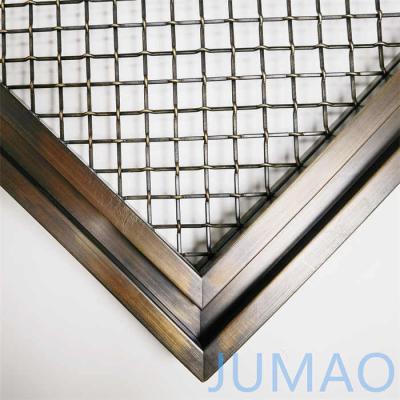 China Woven Furniture Cabinet Mesh Inserts Wire Customized 60x120 for sale