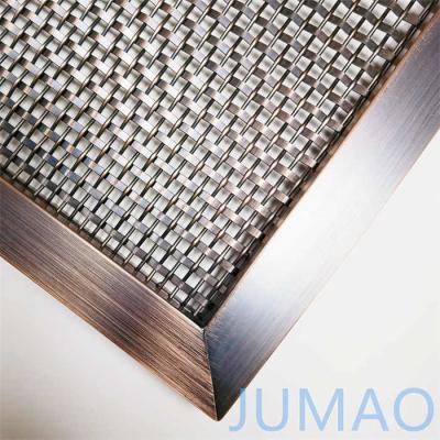 Cina Porte rettangolari cabinet mesh inserisce filo per la cucina bronzo antico in vendita