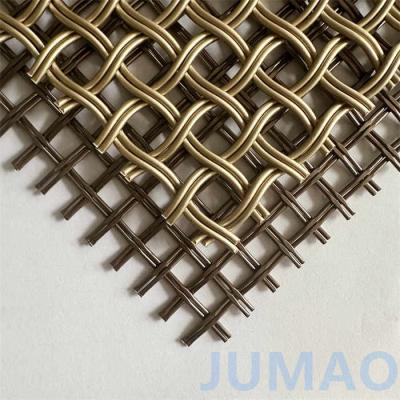 China 3.8m Length Decorative Architectural Crimped Mesh Ceiling Facades zu verkaufen