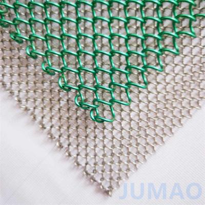 China 2.0mm Seamlessly Woven Metal Mesh Curtain Texture For Elegant Decoration for sale