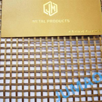 China Aluminum Decorative Woven Wire Mesh With Shiny Or Matt Surface for sale