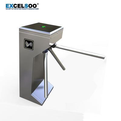 China In stainless steel AISI 304 or AISI316 304SS economic tripod turnstile gate with pedestrian control system for sale