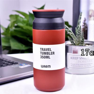 China Minimalist Japanese Style 304 Stainless Steel Coffee Vacuum Flask Bottle Frosted Car Portable Bottle for sale