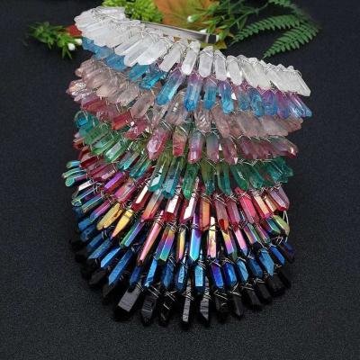 China Tiaras New Product Healing Stones Angel Aura Quartz Tiaras Crystal Head Tiaras Crowns For Women Girls for sale