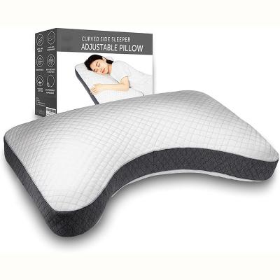 China Anti Snore Neck Pain Orthopedic Pillow Bamboo Cover Shredded Memory Foam Adjustable Cooling Pillow for sale