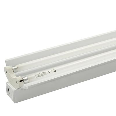 China Hot sale warehouse school project office led fixture 2*9w 2*18w 2*24w AC85-265V linear aluminum light fitting/2ft/4ft/5ft for sale