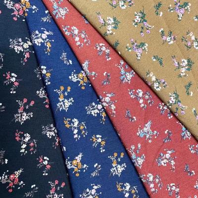 China QUICK DRY floral digital print african custom small silk fabric print fabric for dress polyester clothing for sale