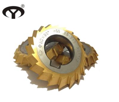 China HSS M2 HIGH SPEED STEEL Double Angle Milling Cutter With 45 Degree for sale